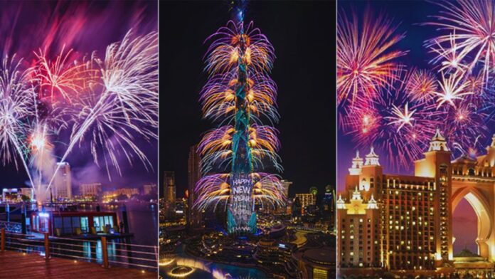New Year's Eve Fireworks Displays Across 32 Iconic Locations in Dubai