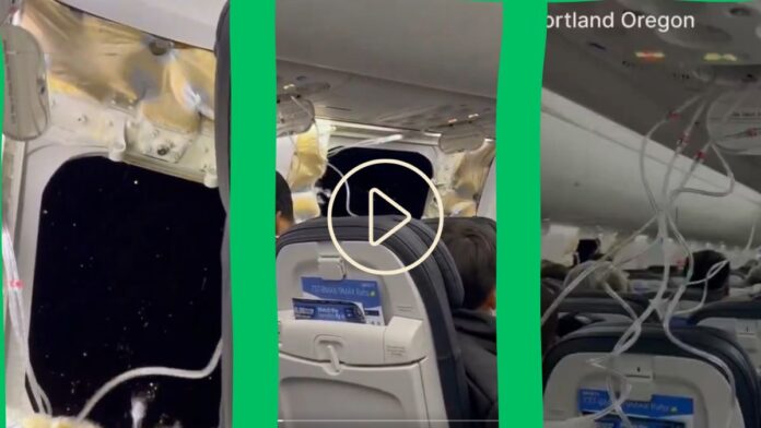 flight travel : exploded at 16000 feet; Shocked passengers Watch the viral video